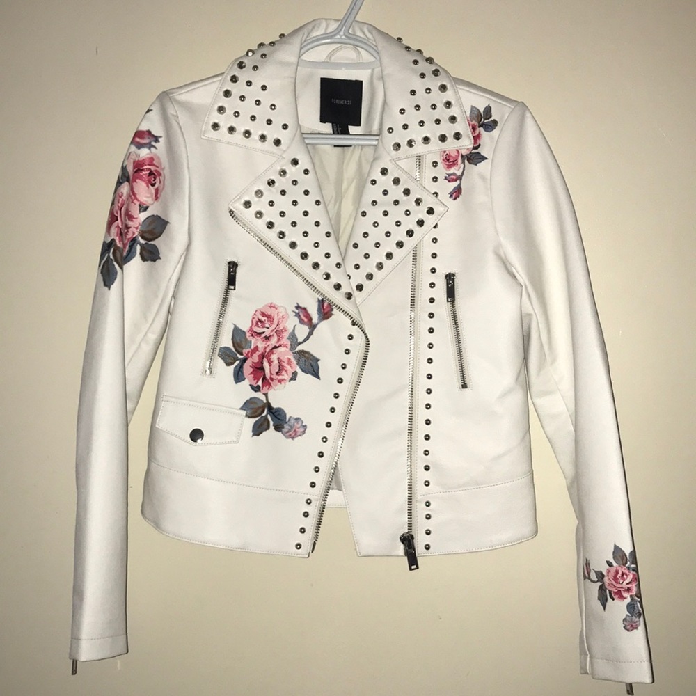 White Leather Jacket